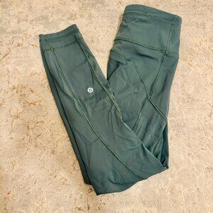 Lululemon High-Rise 23"  green leggings size 4